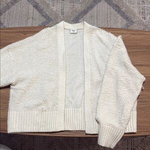 Abercrombie & Fitch Cream Cardigan Sweater